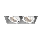 Eurofase Lighting TE212GU10-02 LED Recessed Light without Trim, Linear, 2-Light, GU10, Wattage 100W, Voltage 120V, White