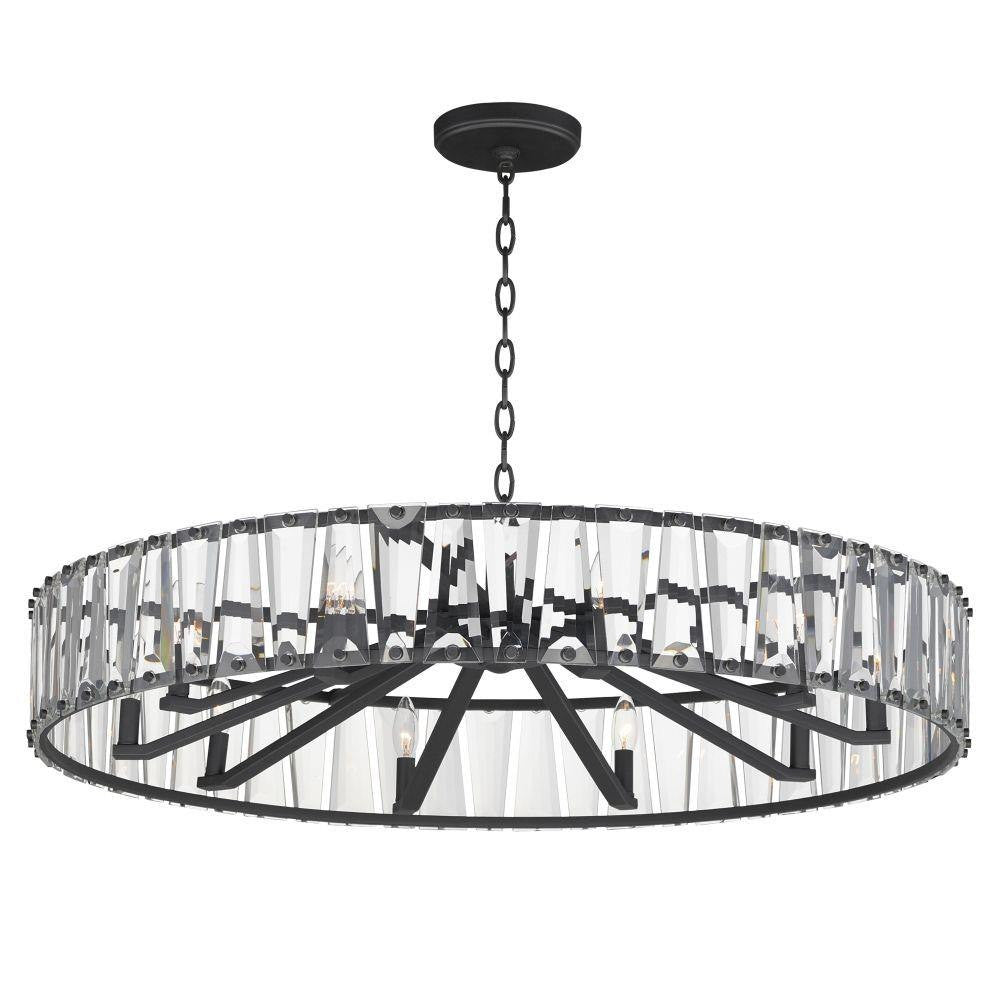 Maxim Lighting 21869BCGS Odeon 10 Light 40 Inch Golden Silver Chandelier Ceiling Light