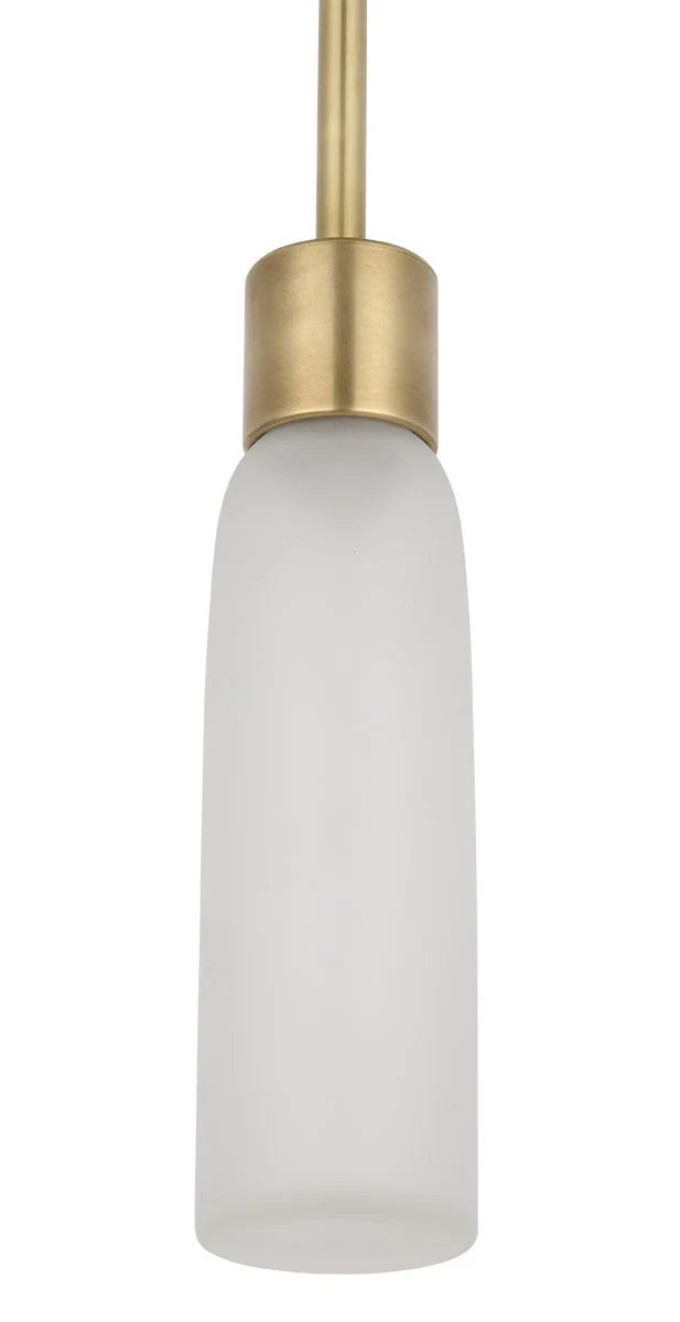 Visual Comfort Architectural KWPD49527CEHAB Kelly Wearstler Volver 2.5", 11.3W Hand Rubbed Antique Brass LED Line-Voltage Pendant Ceiling Light 2700K Integrated LED