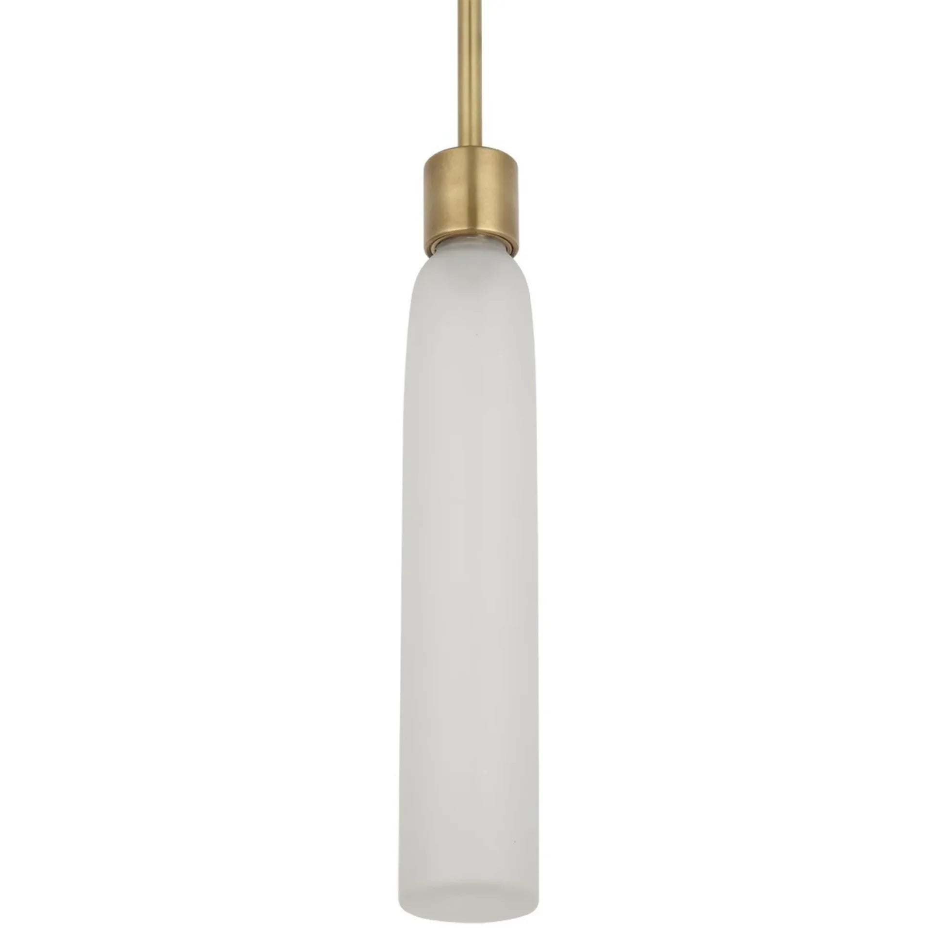 Visual Comfort Architectural KWPD49627CEHAB Kelly Wearstler Volver 2.5", 11.3W Hand Rubbed Antique Brass LED Line-Voltage Pendant Ceiling Light 2700K Integrated LED