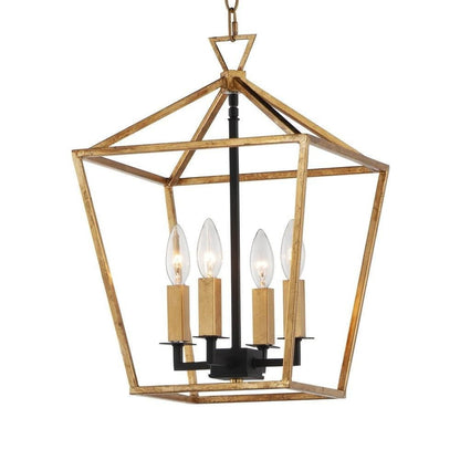 Maxim Lighting 25152TXBPN Abode 4 Light 12 Inch Textured Black/Polished Nickel Chandelier Ceiling Light