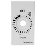 Intermatic 148FD5060 Plate For 6 Hour W/ Hold, White Finish