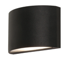 AFX Lighting CLTW060410L30D2BK Colton 4 Inch Tall LED Outdoor Wall Sconce In Black With Frosted Glass Diffuser