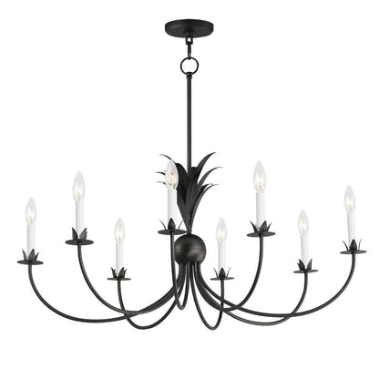 Maxim Lighting 2888AR Paloma 8 Light 36 Inch Anthracite Chandelier Ceiling Light