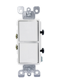 Infratech 15-1710 Duplex Decora Rocker Switch 20 Amp, White