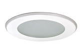 Nora Lighting NT-5026W 5" Frosted Flat Lens W/ Metal Trim & Bracket, White