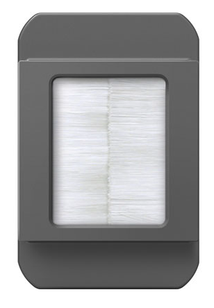 Legrand ACBRSTPM1 Adorne In-Wall Cable Access Port, Magnesium Finish