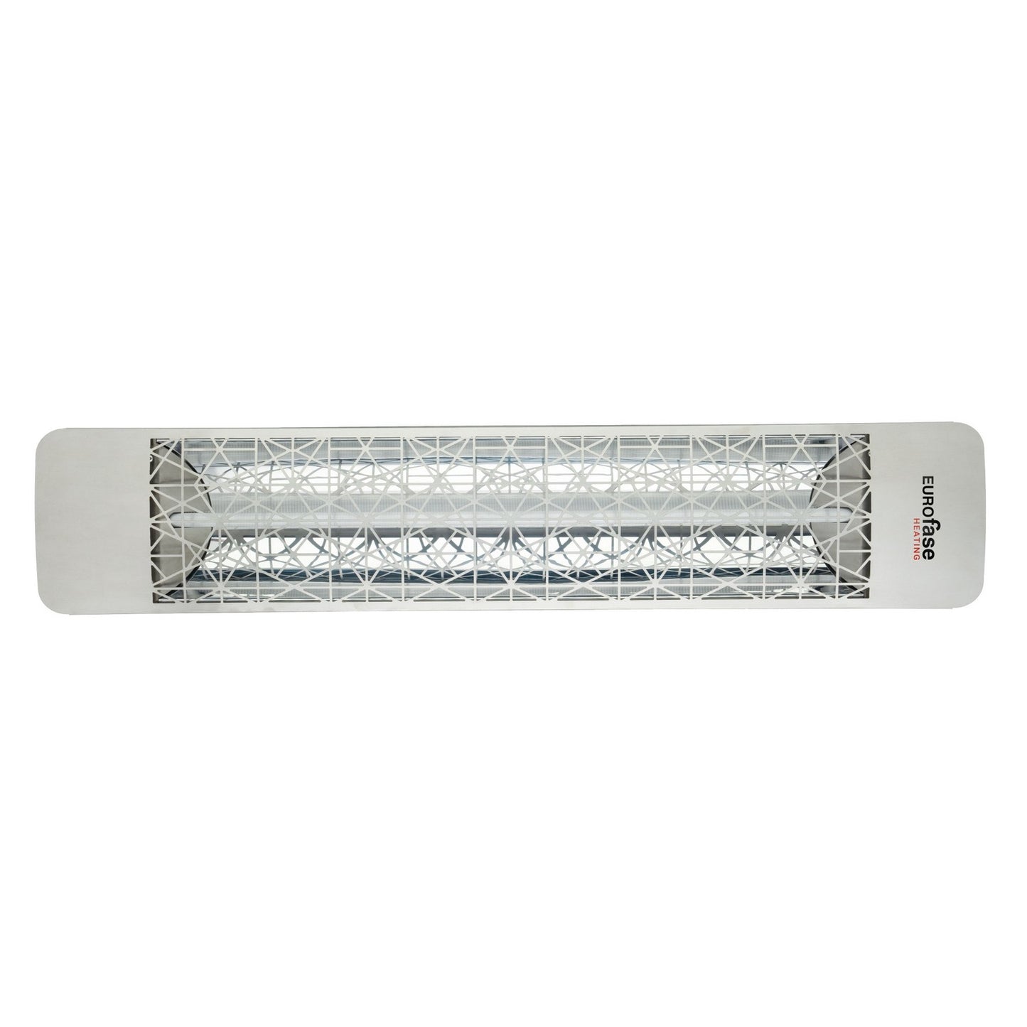 Eurofase EF25208S4 Single Element 39 Inch 2500 Watt Electric Patio Heater With Astra Decor Plate - 208V - Stainless Steel