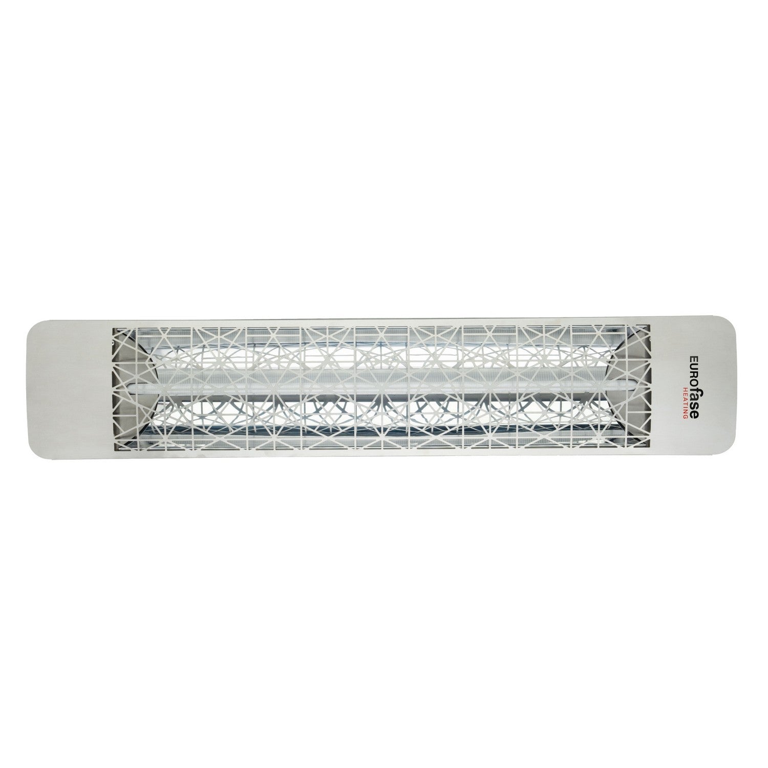 Eurofase EF25208S4 Single Element 39 Inch 2500 Watt Electric Patio Heater With Astra Decor Plate - 208V - Stainless Steel
