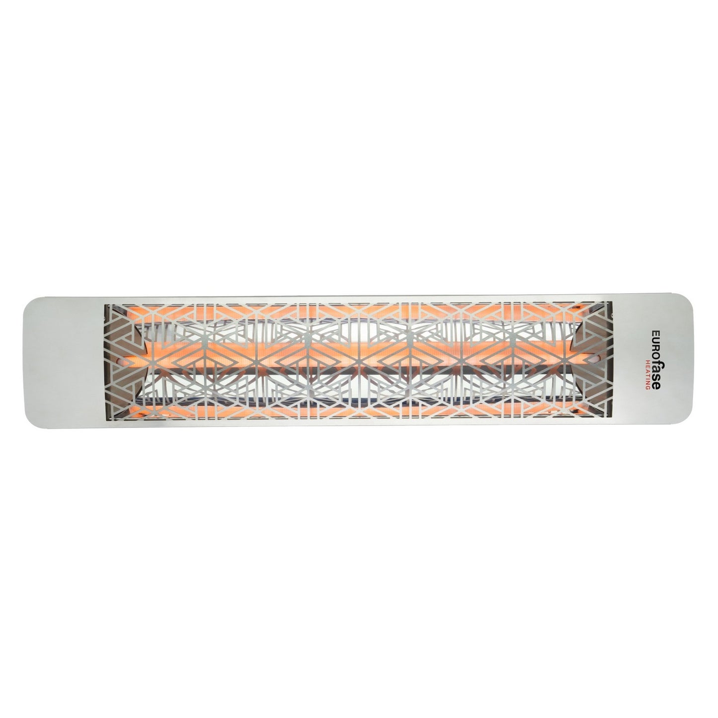 Eurofase EF25277S3 Single Element 39 Inch 2500 Watt Electric Patio Heater With Mason Decor Plate - 277V - Stainless Steel