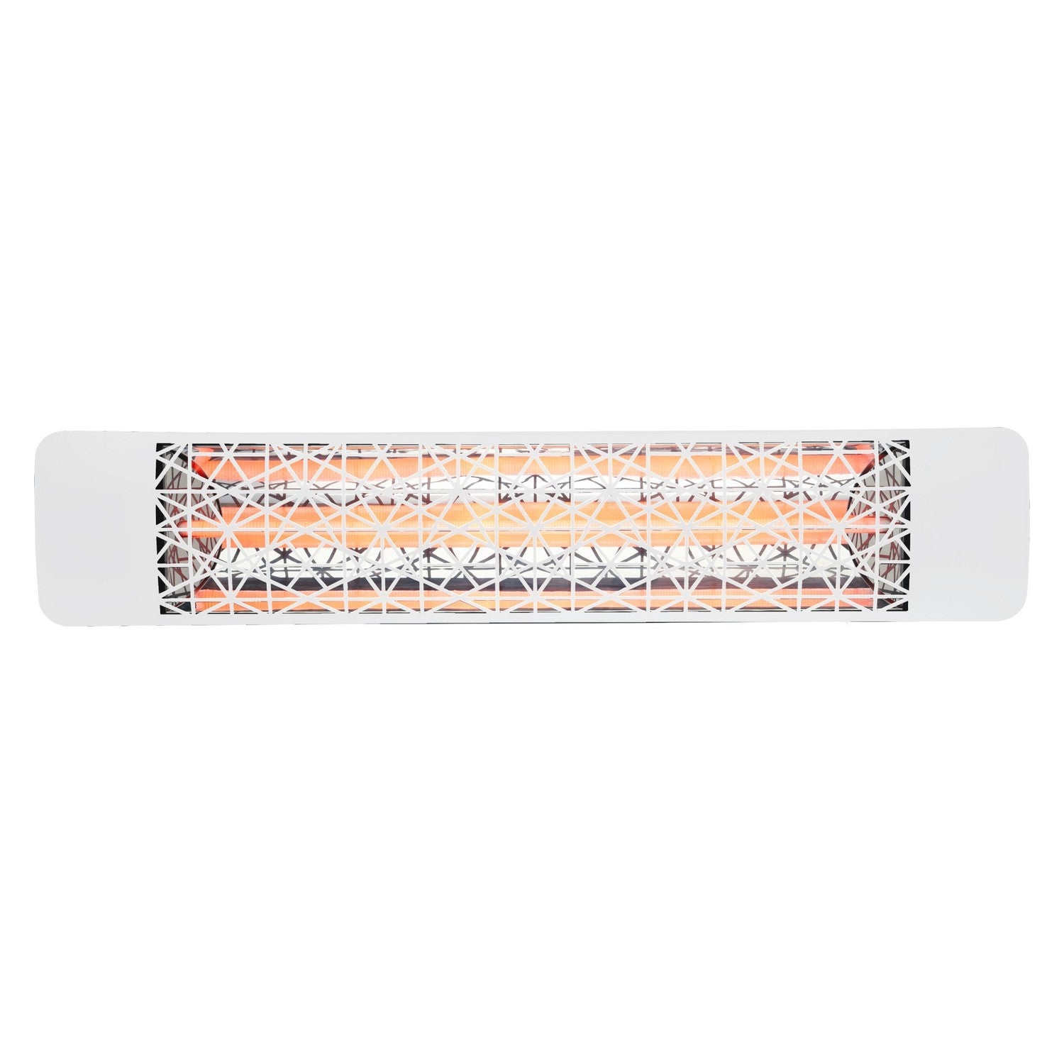 Eurofase EF25480W4 Single Element 39 Inch 2500 Watt Electric Patio Heater With Astra Decor Plate - 480V - White
