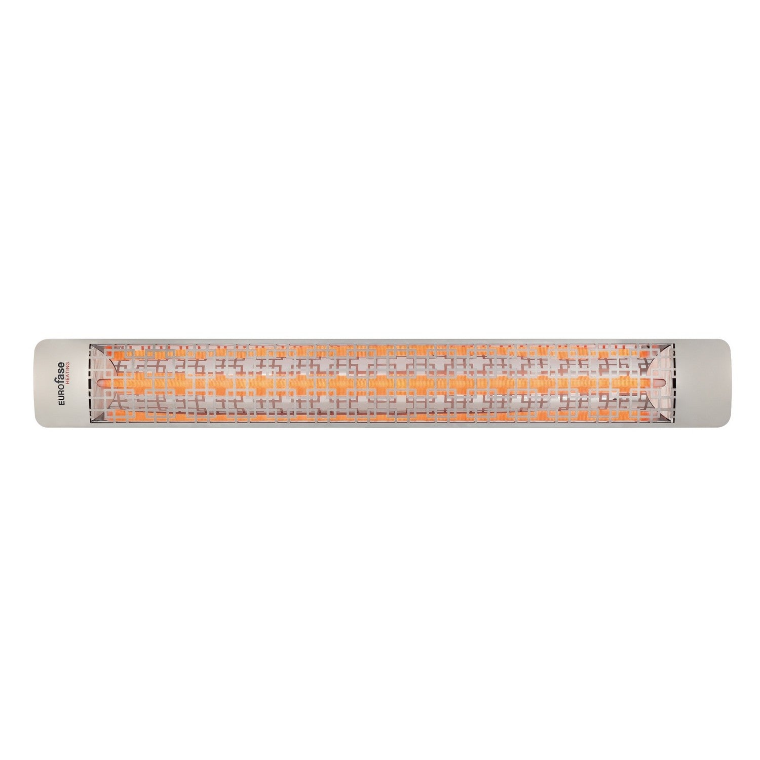 Eurofase EF30208S5 Single Element 61 Inch 3000 Watt Electric Patio Heater With Brix Decor Plate - 208V - Stainless Steel
