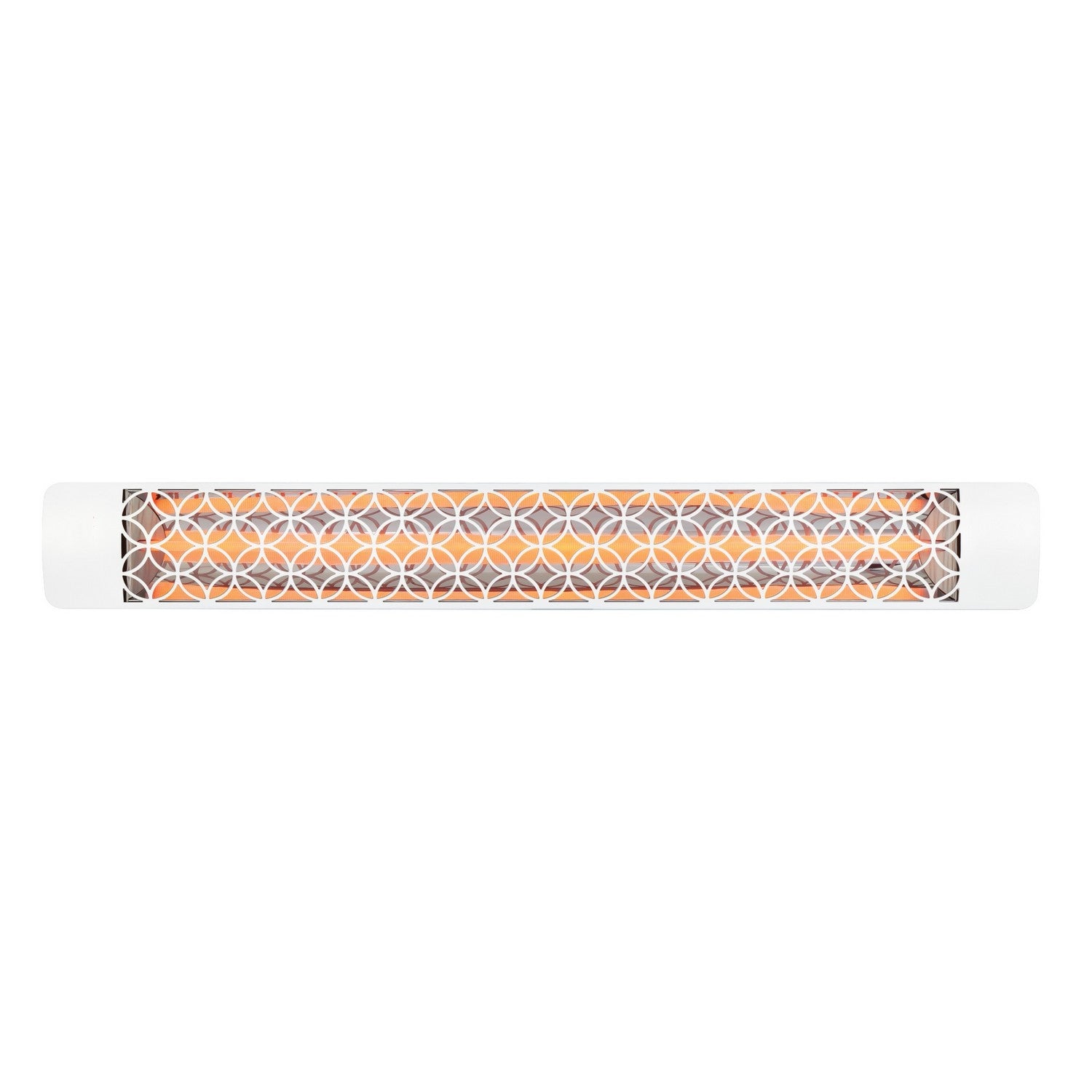 Eurofase EF30208W2 Single Element 61 Inch 3000 Watt Electric Patio Heater With Clover Decor Plate - 208V - White