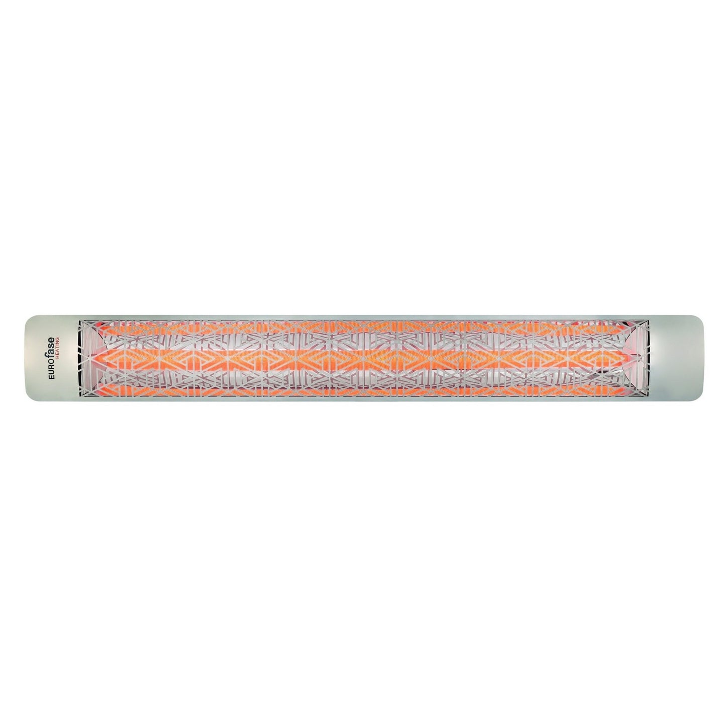 Eurofase EF30240S3 Single Element 61 Inch 3000 Watt Electric Patio Heater With Mason Decor Plate - 240V - Stainless Steel