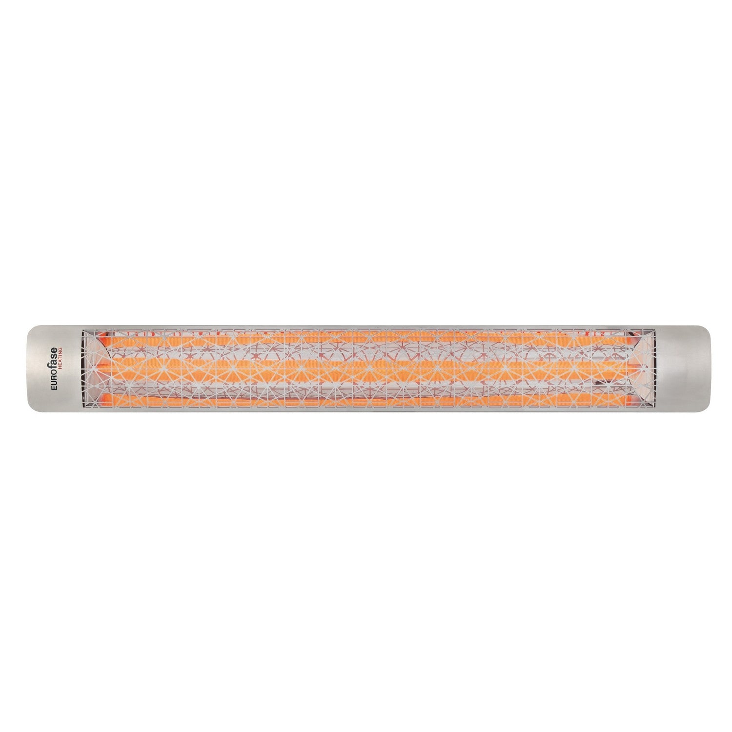 Eurofase EF30240S4 Single Element 61 Inch 3000 Watt Electric Patio Heater With Astra Decor Plate - 240V - Stainless Steel