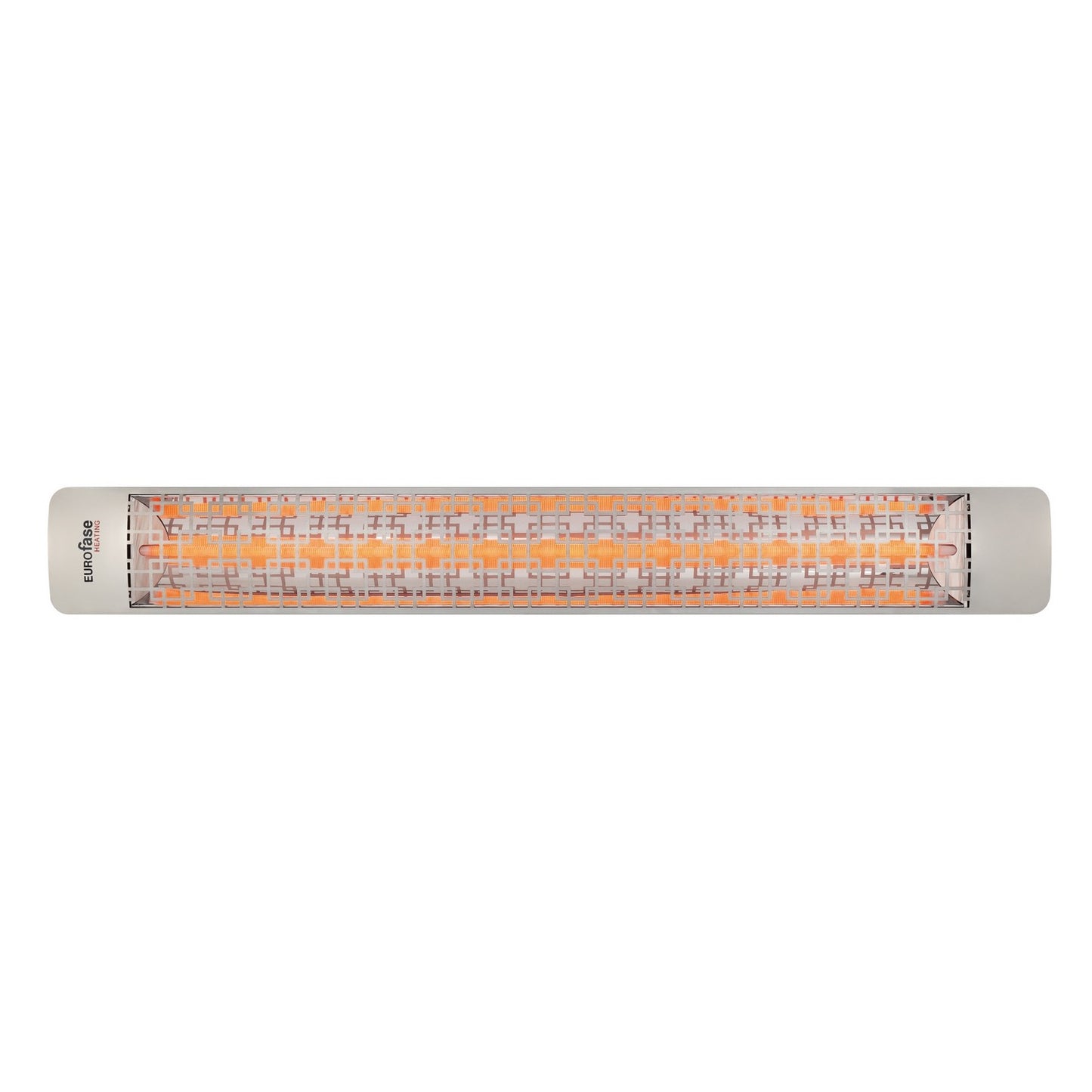 Eurofase EF30240S5 Single Element 61 Inch 3000 Watt Electric Patio Heater With Brix Decor Plate - 240V - Stainless Steel