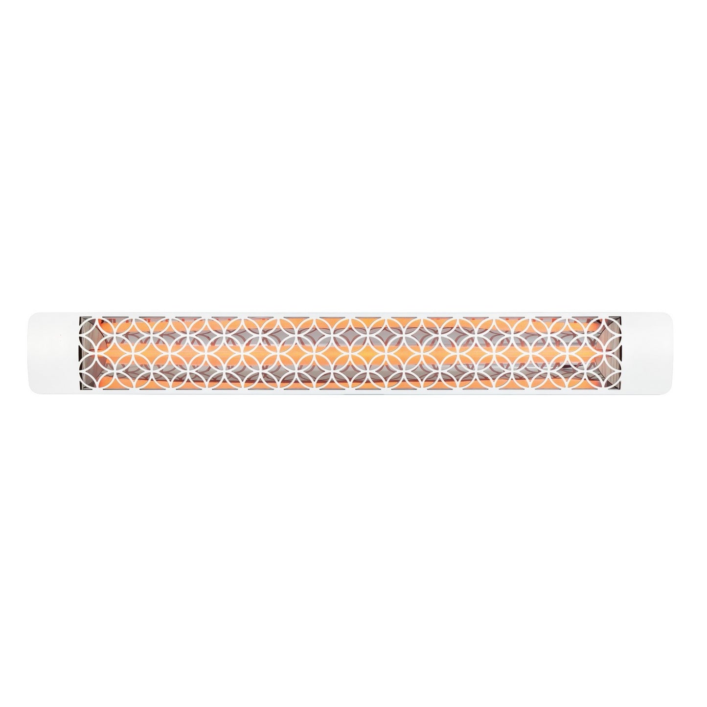 Eurofase EF30277W2 Single Element 61 Inch 3000 Watt Electric Patio Heater With Clover Decor Plate - 277V - White