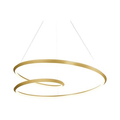 Kuzco Lighting PD22339-BG-UNV-010 Ampersand LED 39.38 inch Pendant Ceiling Light, Color Temperature 3000K, Wattage 94W, Brushed Gold Finish