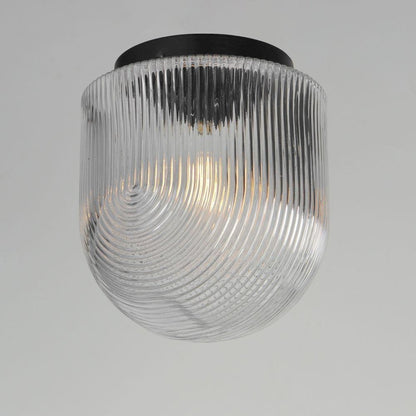 Maxim Lighting 15120CRBK Chateau Black Flush Mount Illuminated - Angle View