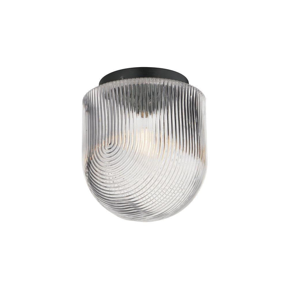 Maxim Lighting 15120CRBK Chateau 1 Light 9 inch Black Flush Mount Ceiling Light - White Background