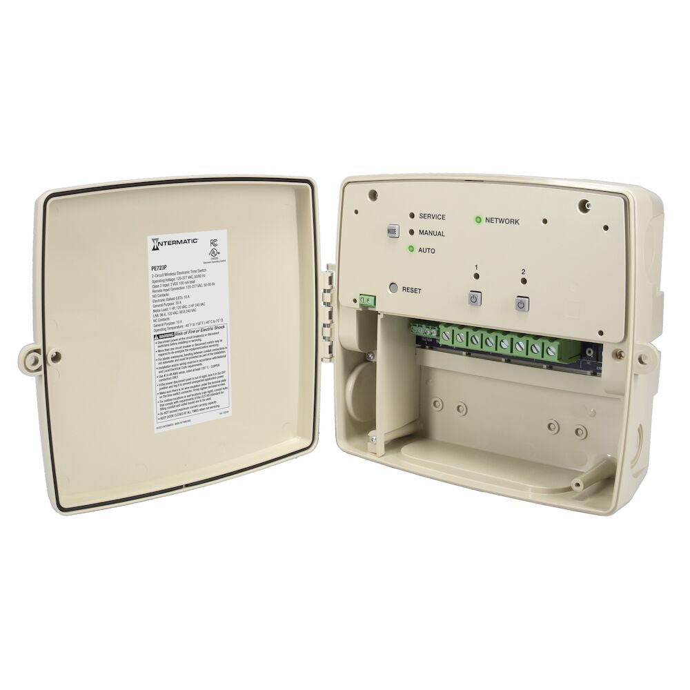 Intermatic PE723P 24-Hour 7-Day Electronic WiFi Time Control, 2-Circuit, Type 3R Plastic Enclosure