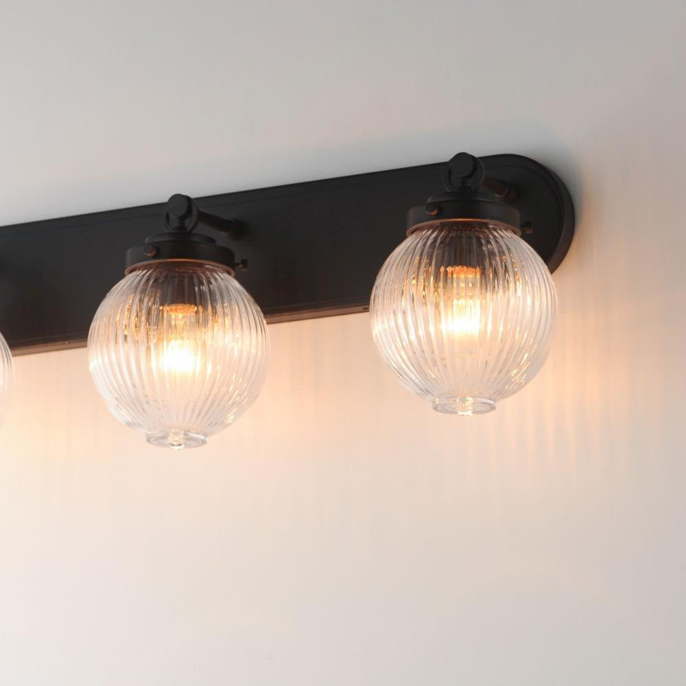 Maxim Lighting 15193CROI Kasbah 3 Light Oil Rubbed Bronze Bath Vanity Wall Light Close-Up