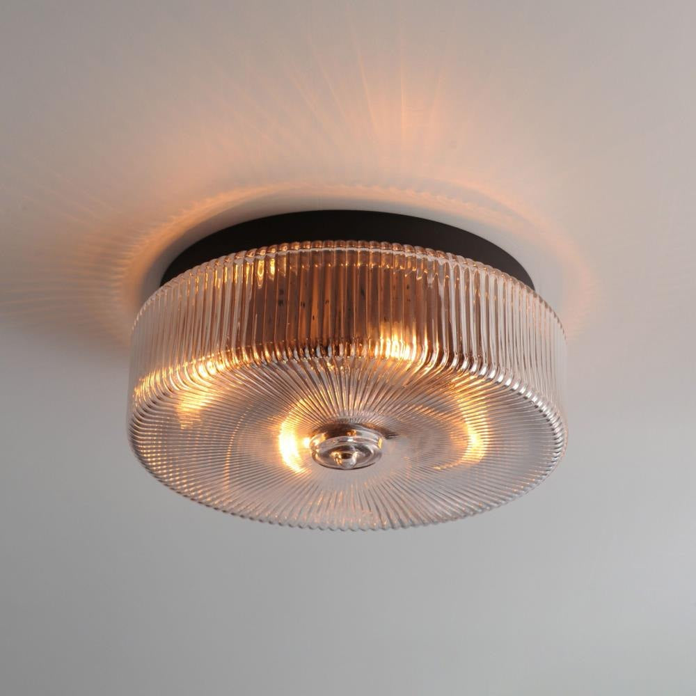 Maxim Lighting 15199CRSBR Kasbah 4 Light Flush Mount Ceiling Light Installed Lifestyle View