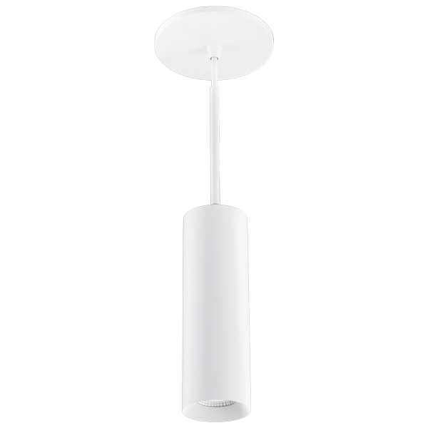 Elco Lighting E36PW-0824D30-24 3" Low Voltage Koto Sylo Pendant 800LM Voltage 24VDC, Color Temperature 3000K 24" Stem, White Finish