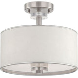 Eurofase Lighting 15330-045 Savvy 3 Light 13 inch Satin Nickel Pendant Ceiling Light