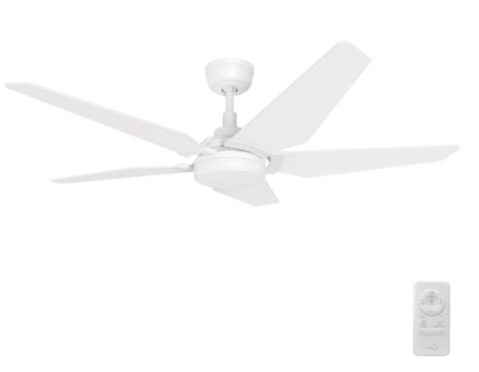 Carro USA SFR525B-L22-W1-1 Kaj Contemporary White LED 52" Home Ceiling Fan, White Finish