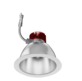 Elco Lighting E810L0827HW2-F 8" Reflector LED Light Engine Trims, Color Temperature 2700K, Lumens 850lm, Beam Angle 38º lens, Haze with White Finish