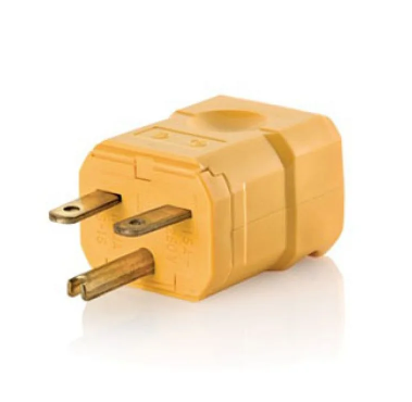 Leviton 15656-VY Industrial Grade Plug 15 Amp, 250 Volt
