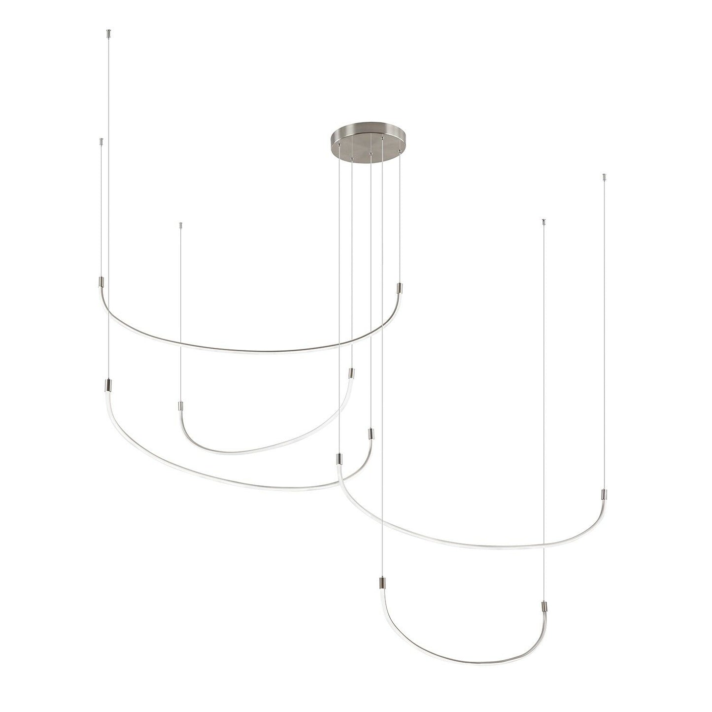 Kuzco Lighting MP89590-BN-UNV Talis LED 90.25 inch Brushed Nickel Multi-Pendant Ceiling Light