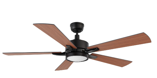Carro USA SFR565E-L12-BF-1 Appleton Contemporary LED 56" Ceiling Fan, Black Finish