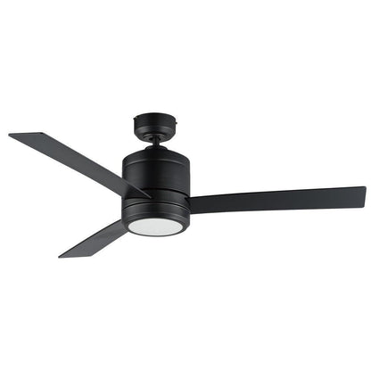 Maxim Lighting 88806SN Tanker 52 Inch Satin Nickel Ceiling Fan with LED Light Kit - Angle View