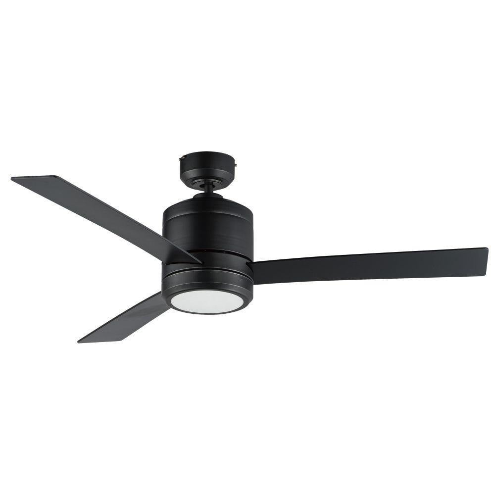 Maxim Lighting 88816BK Tanker 3 Blade 52 inch Black Outdoor Ceiling Fan with Light Kit