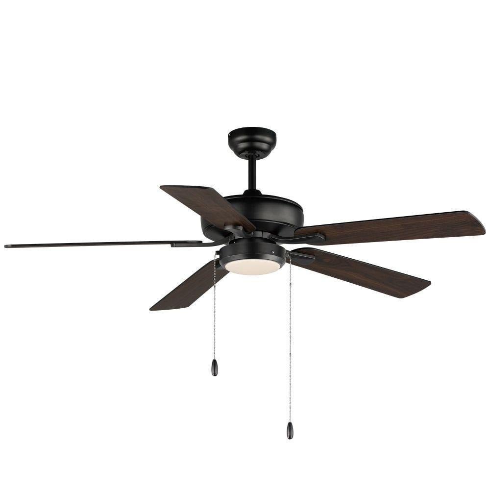 Maxim Lighting 88937MW Super Max 5 Blade 52 inch White Ceiling Fan with Light Kit - Full View