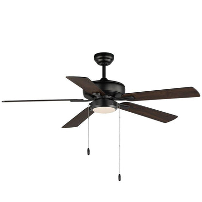 Maxim Lighting 88937MW Super Max 5 Blade 52 inch White Ceiling Fan with Light Kit - Full View