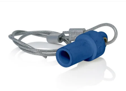 Leviton 15P21-UB 15 Series Cam-Type Male Protective Cap, Taper Nose, Blue