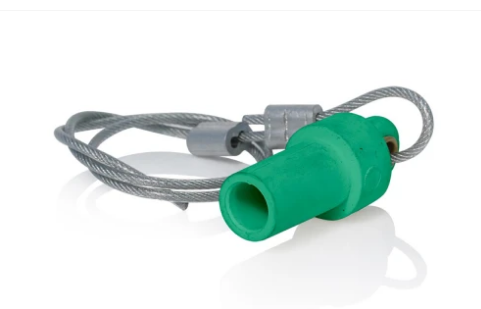 Leviton 15P21-UG 15 Series Cam-Type Male Protective Cap, Taper Nose, Green