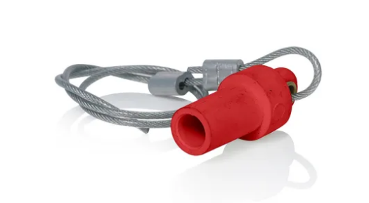 Leviton 15P21-UR 15 Series Cam-Type Male Protective Cap, Taper Nose, Red