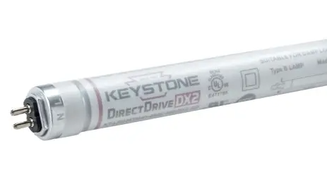 Keystone KT-LED13T5HE-48GC-865-D-CP 4-ft LED T5 Tube, Direct Wire, G5, Wattage 13W, Lumens 1300 lm, Voltage 120V-277V, Color Temperature 6500K