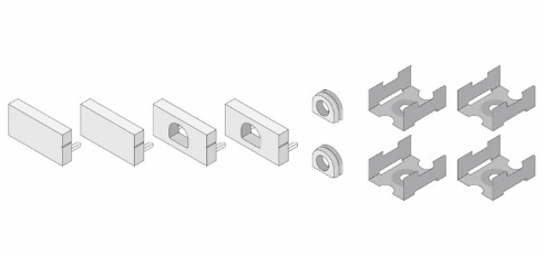 Diode LED DI-CHB-A3-ACC-WH A3 Channel White Finish Accessories Pack (2) Open (2) Closed End Caps (2) Grommets (4) Mounting Clips