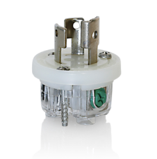 Leviton 24W47-IN 15A, 125V NEMA L5-15P, 2P, 3W, Replacement Interior for Locking Plug, For use w/ Wetguard device only