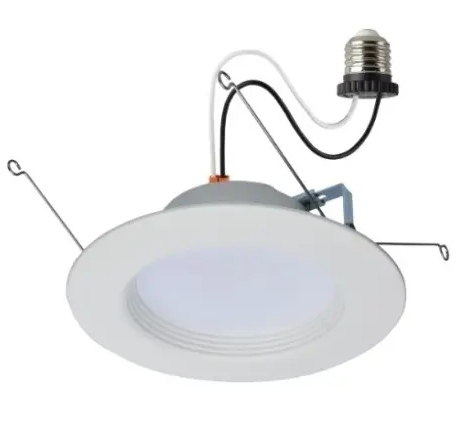 SATCO S11825R1 LED 5-6-in Round Retrofit Downlight, Wattage 13.7W, Voltage 120V, Multi-Color Temperature, White