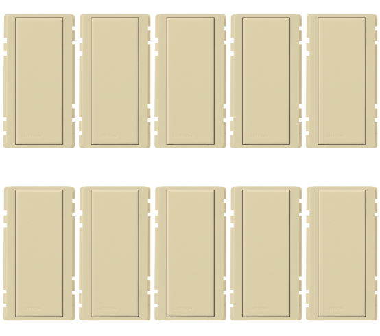 Lutron RKA-AS-10-IV Replacement Button Kit For Radiora 2 Or Homeworks Architectural-Style, Ivory