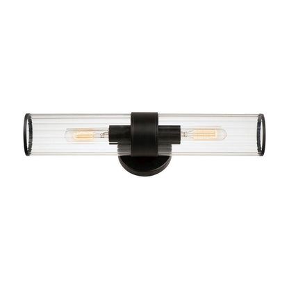 Maxim Lighting 11472CRBK Crosby 2 Light Black Wall Sconce