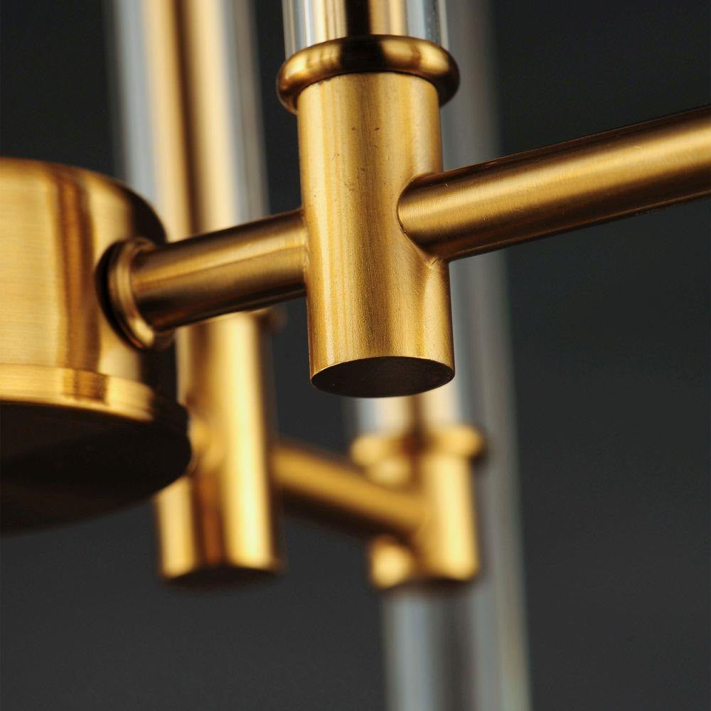 Maxim Lighting 16102CLHR Lucent Pendant Close-Up Heritage Brass Hardware Detail