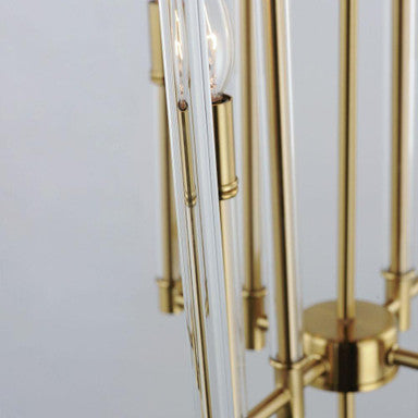 Maxim Lighting 16102CLHR Lucent Pendant Close-Up Bulb and Glass Rod Detail