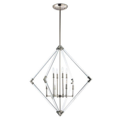 Maxim Lighting 16106CLPN Lucent 8 Light Pendant Full View on White Background